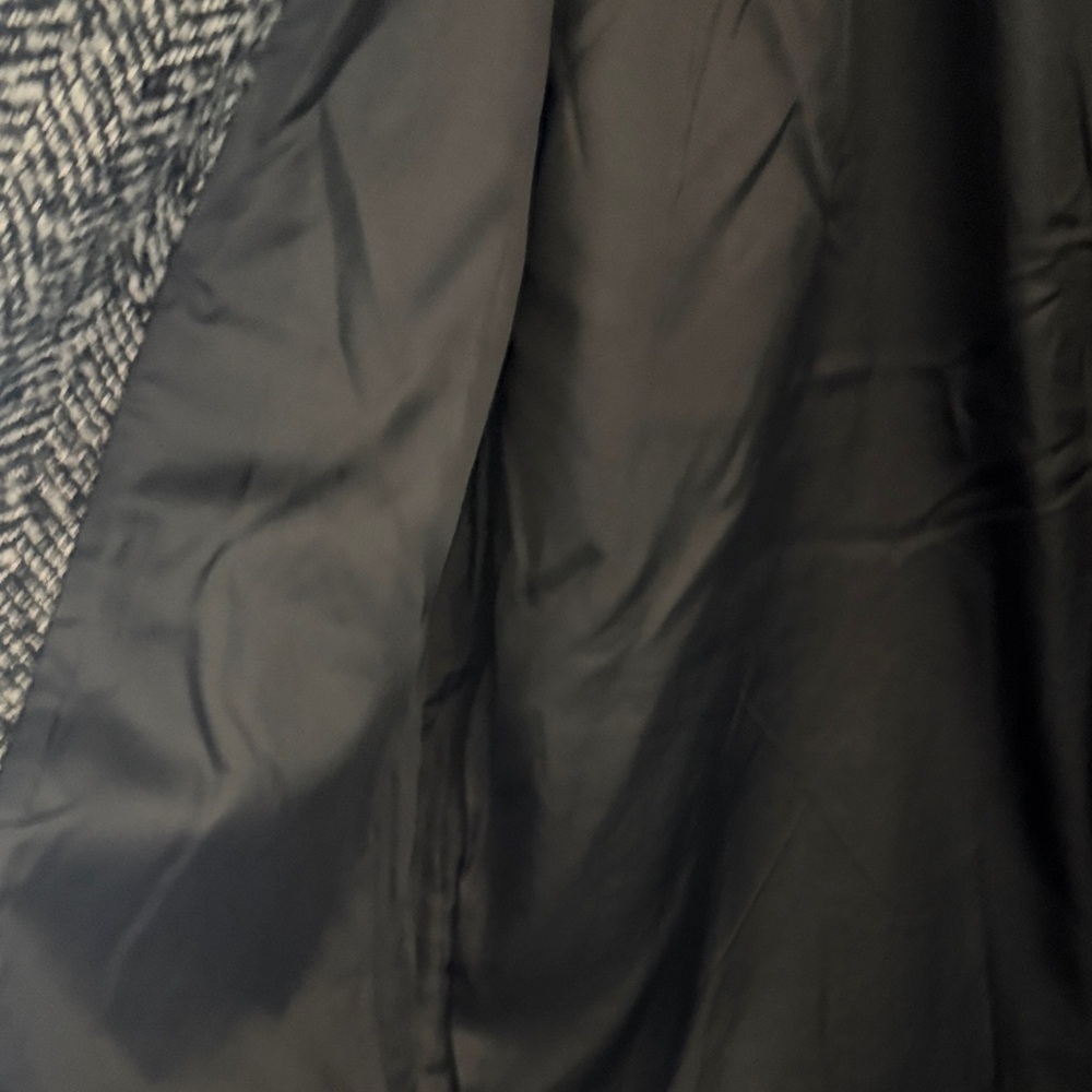 Levi's Black & Gray Herringbone Wool blend Coat - Picture 8 of 12